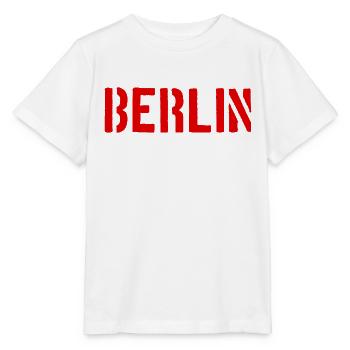 Berlin Slogan - Brandenburger Tor - Alexanderplatz - Stanley/Stella Kinder T-Shirt MINI CREATOR  - Weiß - Vorne - Maike (125cm)