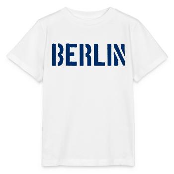Berlin Slogan - Brandenburger Tor - Alexanderplatz - Stanley/Stella Kinder T-Shirt MINI CREATOR  - Weiß - Vorne - Maike (125cm)