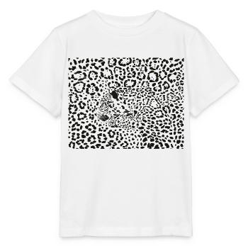 Seamless background Jaguars Latin Panthera onca - Stanley/Stella Kinder T-Shirt MINI CREATOR  - Weiß - Vorne - Maike (125cm)