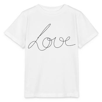 Amour - T-shirt bio MINI CREATOR Stanley/Stella Enfant - blanc - Devant - Maike (125cm)