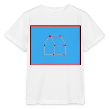 Streichholz legespiel - Stanley/Stella Kinder T-Shirt MINI CREATOR  - Weiß - Vorne - Maike (125cm)