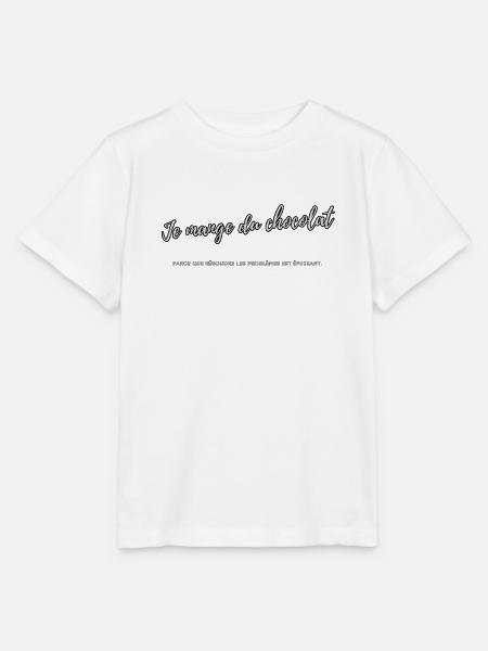 Ich esse Schokolade - Stanley/Stella Kinder T-Shirt MINI CREATOR - Weiß
