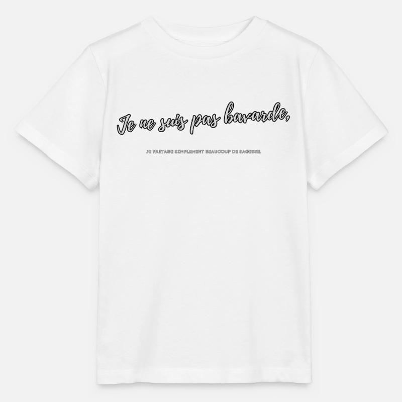 Talkative - Stanley/Stella MINI CREATOR Kids’ T-Shirt - white