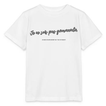 Gourmande - T-shirt bio MINI CREATOR Stanley/Stella Enfant - blanc - Devant - Maike (125cm)