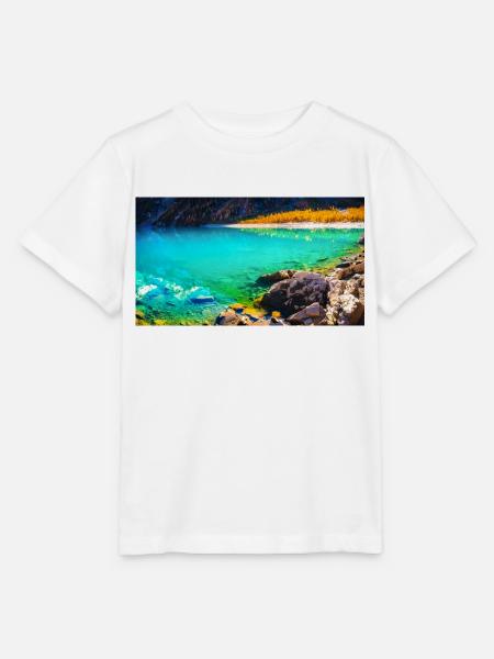 HERBST BERGSEE - Stanley/Stella Kinder T-Shirt MINI CREATOR  - Weiß