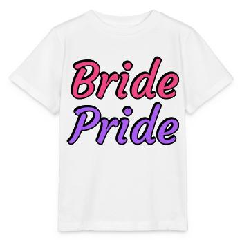 Braut Pride - Lesbische Hochzeit - Stanley/Stella Kinder T-Shirt MINI CREATOR  - Weiß - Vorne - Maike (125cm)
