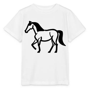 Horse - Stanley/Stella MINI CREATOR Kids’ T-Shirt - white - Front - Maike (125cm)