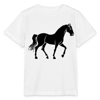 Horse - Stanley/Stella MINI CREATOR Kids’ T-Shirt - white - Front - Maike (125cm)