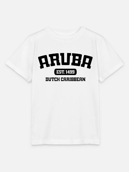 Aruba - Est. 1499 - Dutch Caribbean - Karibik - Stanley/Stella Kinder T-Shirt MINI CREATOR  - Weiß