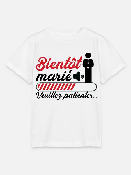 Bald heiraten Bitte warten - Stanley/Stella Kinder T-Shirt MINI CREATOR - Weiß