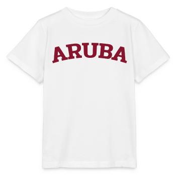 Aruba - Caraïbes néerlandaises - Est. 1499 Île des Caraïbes - T-shirt bio MINI CREATOR Stanley/Stella Enfant - blanc - Devant - Maike (125cm)