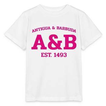 Antigua and Barbuda - St John's - West Indies - Stanley/Stella MINI CREATOR Kids’ T-Shirt - white - Front - Maike (125cm)