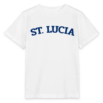 Saint Lucia - Castries - Caribbean - West Indies - Stanley/Stella MINI CREATOR Kids’ T-Shirt - white - Front - Maike (125cm)
