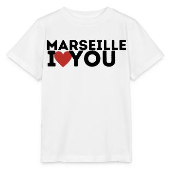 Marseille Ich liebe dich - Stanley/Stella Kinder T-Shirt MINI CREATOR  - Weiß - Vorne - Maike (125cm)