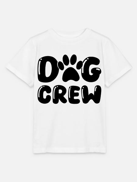 dog pfote crew - Stanley/Stella Kinder T-Shirt MINI CREATOR  - Weiß