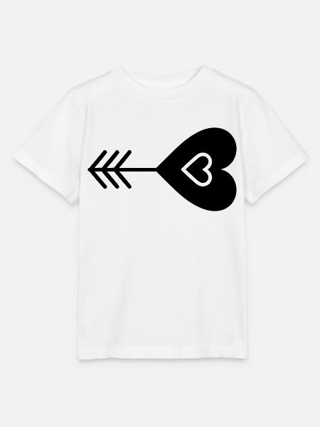 Herz-Pfeil - Stanley/Stella Kinder T-Shirt MINI CREATOR  - Weiß
