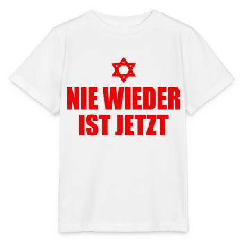 Nie wieder ist jetzt - Stanley/Stella Kinder T-Shirt MINI CREATOR  - Weiß - Vorne - Maike (125cm)