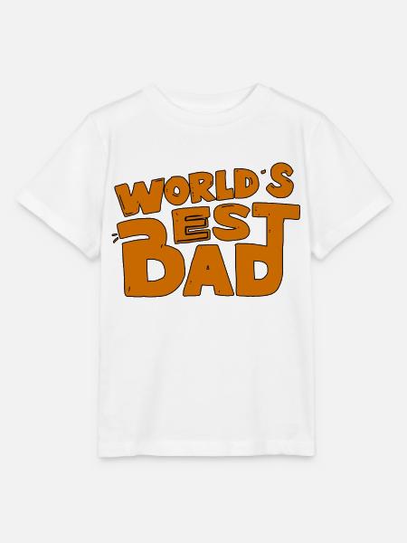 DER BESTE VATER DER WELT - Stanley/Stella Kinder T-Shirt MINI CREATOR  - Weiß