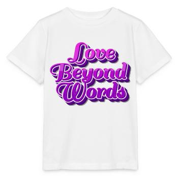 L’amour au-delà des mots - T-shirt bio MINI CREATOR Stanley/Stella Enfant - blanc - Devant - Maike (125cm)