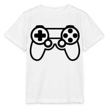 Videospiel-Controller - Stanley/Stella Kinder T-Shirt MINI CREATOR  - Weiß - Vorne - Maike (125cm)