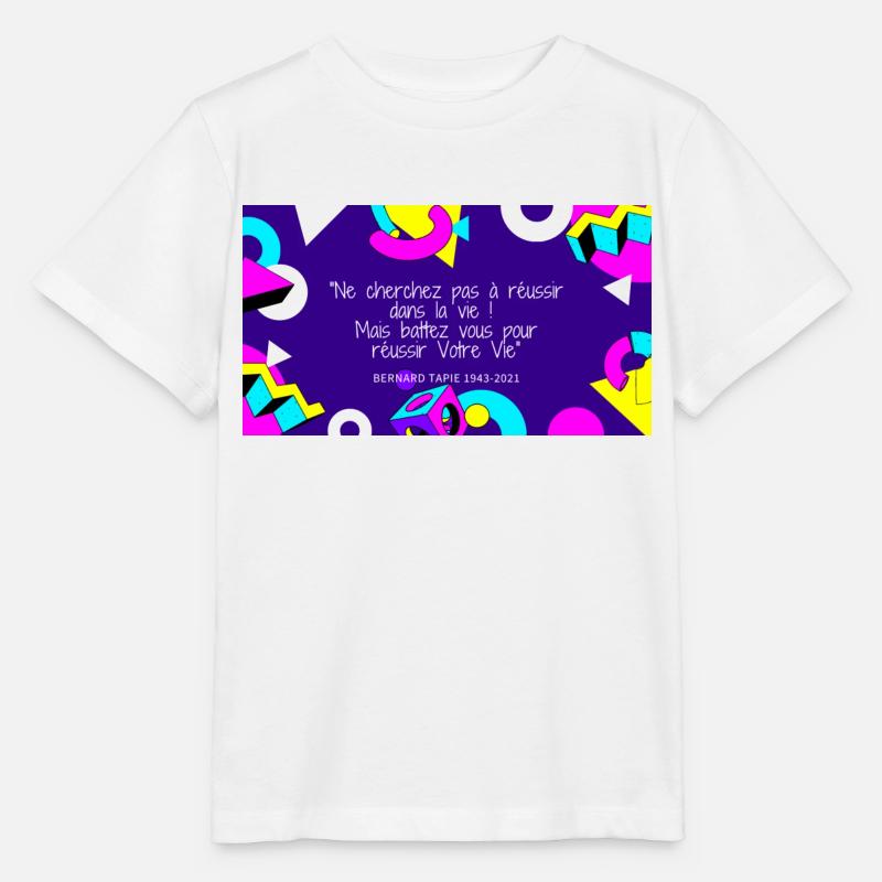Bernard tapie 1 - T-shirt bio MINI CREATOR Stanley/Stella Enfant - blanc