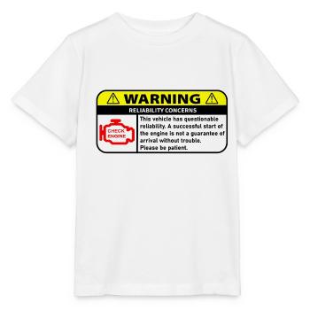 WARNUNG - Stanley/Stella Kinder T-Shirt MINI CREATOR  - Weiß - Vorne - Maike (125cm)