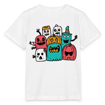 Halloween Party Figures - Stanley/Stella MINI CREATOR Kids’ T-Shirt - white - Front - Maike (125cm)