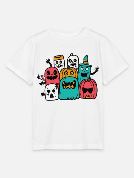 Halloween Party Figuren - Stanley/Stella Kinder T-Shirt MINI CREATOR  - Weiß