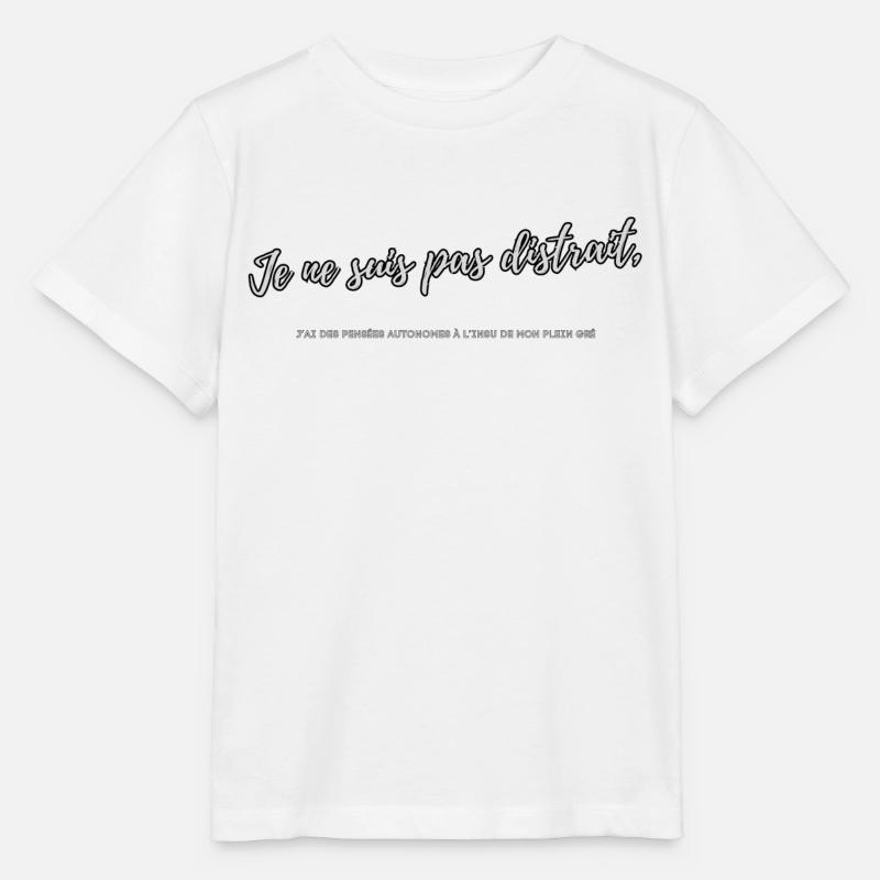 Distracted - Stanley/Stella MINI CREATOR Kids’ T-Shirt - white