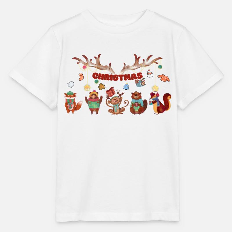5 niedliche Tierchen - Stanley/Stella Kinder T-Shirt MINI CREATOR  - Weiß