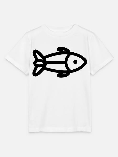 Fisch - Stanley/Stella Kinder T-Shirt MINI CREATOR  - Weiß