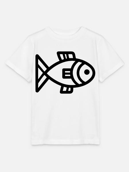Fisch - Stanley/Stella Kinder T-Shirt MINI CREATOR - Weiß