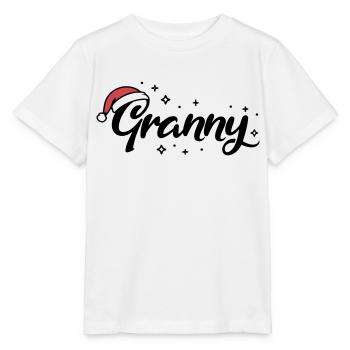 Weihnachtsmütze Granny Oma - Stanley/Stella Kinder T-Shirt MINI CREATOR  - Weiß - Vorne - Maike (125cm)