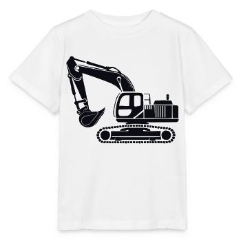 excavator - Stanley/Stella MINI CREATOR Kids’ T-Shirt - white - Front - Maike (125cm)