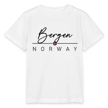 Norvège - Bergen - Norvège - Norvège - T-shirt bio MINI CREATOR Stanley/Stella Enfant - blanc - Devant - Maike (125cm)
