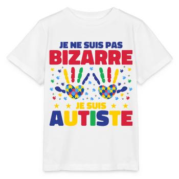 Ich bin nicht seltsam, ich bin Autist - Stanley/Stella Kinder T-Shirt MINI CREATOR  - Weiß - Vorne - Maike (125cm)