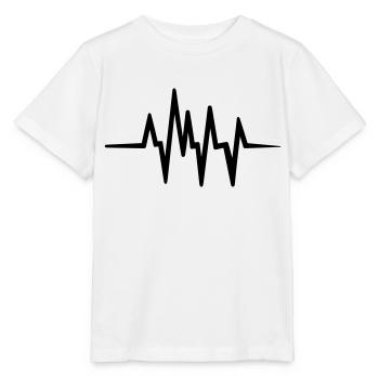Heartbeat - Stanley/Stella MINI CREATOR Kids’ T-Shirt - white - Front - Maike (125cm)