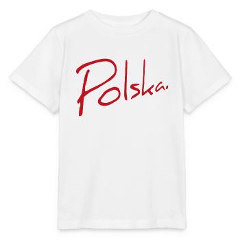 Polska Lettrage - Polen - Pologne - polnisch - T-shirt bio MINI CREATOR Stanley/Stella Enfant - blanc - Devant - Maike (125cm)