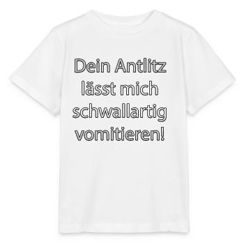Ton visage me fait vomir comme un torrent - T-shirt bio MINI CREATOR Stanley/Stella Enfant - blanc - Devant - Maike (125cm)