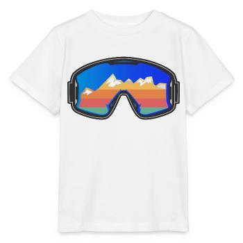 Ski Goggles Skier Vintage Design Dark - Stanley/Stella MINI CREATOR Kids’ T-Shirt - white - Front - Maike (125cm)