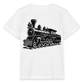 lokomotive zug - Stanley/Stella Kinder T-Shirt MINI CREATOR  - Weiß - Vorne - Maike (125cm)