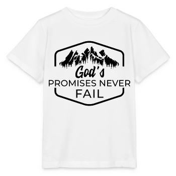 Dieu tient ses promesses - T-shirt bio MINI CREATOR Stanley/Stella Enfant - blanc - Devant - Maike (125cm)