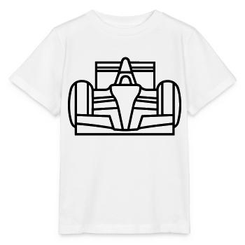 Rennwagen - Stanley/Stella Kinder T-Shirt MINI CREATOR  - Weiß - Vorne - Maike (125cm)