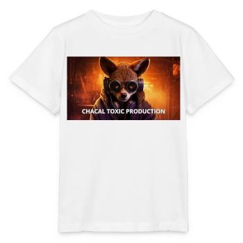 CHACAL TOXIC PRODUCTION 1 - T-shirt bio MINI CREATOR Stanley/Stella Enfant - blanc - Devant - Maike (125cm)