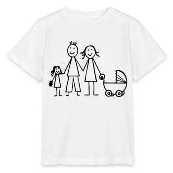 Familie - Stanley/Stella Kinder T-Shirt MINI CREATOR  - Weiß - Vorne - Maike (125cm)