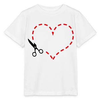 Herz - Stanley/Stella Kinder T-Shirt MINI CREATOR  - Weiß - Vorne - Maike (125cm)