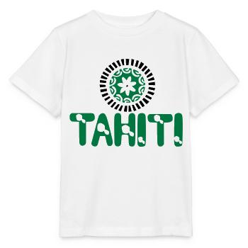 polynesische Tätowierung Tiara Tahiti Karte - Stanley/Stella Kinder T-Shirt MINI CREATOR  - Weiß - Vorne - Maike (125cm)