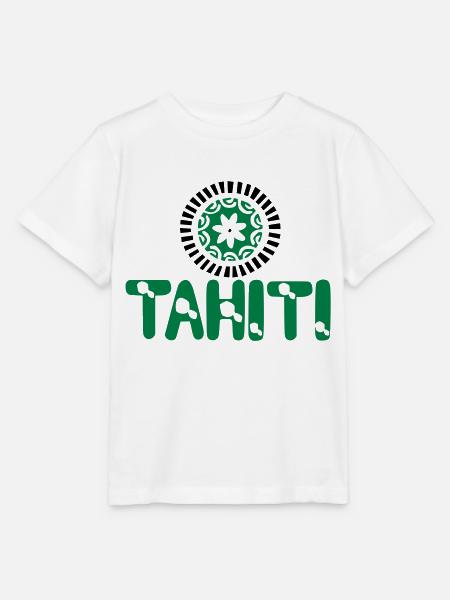 polynesische Tätowierung Tiara Tahiti Karte - Stanley/Stella Kinder T-Shirt MINI CREATOR  - Weiß