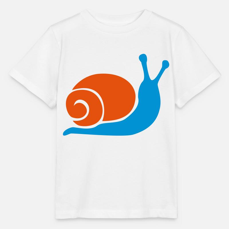 Schnecke - T-shirt bio MINI CREATOR Stanley/Stella Enfant - blanc