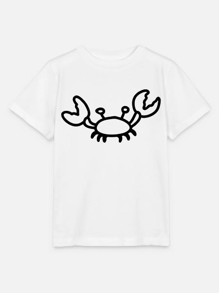 Krebs - line - Stanley/Stella Kinder T-Shirt MINI CREATOR  - Weiß